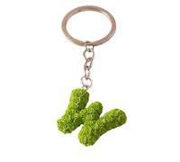 XUCZHAI Cute Rose Flower Creative Initial LettersKeychain For Women Girls Alphabet Keyring Pendants Handbag Decor Jewelry(Amy Green)