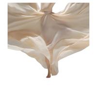XUCZHAI Falda Elegante de Doble Capa for Danza lírica y Ballet for Mujer, Falda Larga con Cintura elástica for actuaciones de Gran Swing.(Nude Skin Color,XXL)