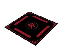XUCZHAI Mantel Chino con reducción de Ruido, tapete Mesa Mahjong for póquer, dominó, Juegos, Cubierta Cuadrada Antideslizante for Mah para Mahjong, Paigow, Poker(80 cm A)