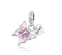 XUCZHAI Romantic Colorful 925 Sterling Silver Dangle Charm Fit Original Bracelet DIY Birthday Jewelry Making(CCT771)
