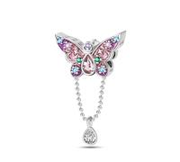 XUCZHAI Romantic Colorful 925 Sterling Silver Dangle Charm Fit Original Bracelet DIY Birthday Jewelry Making(PAC925)