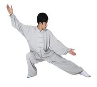 XUCZHAI Ropa Tradicional de Manga Larga Wushu Taichi Hombres Uniforme Kung-fu Traje Uniformes Tai Chi Ropa Ejercicio(Color17,XXXL)