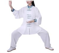 XUCZHAI Ropa Tradicional Hombres Mujeres Adultos Tai Chi Uniforme de kungfú Ropa práctica actuación artística Informal Wushu(Color3,XL)