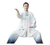 XUCZHAI Traje de Tai Chi Color Degradado Manga Larga, Traje práctica, Conjunto actuación Artes Marciales(Two-Piece Set A,M)