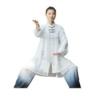 XUCZHAI Traje de Tai Chi Color Degradado Manga Larga, Traje práctica, Conjunto actuación Artes Marciales(Three-Piece Set A,M)