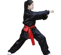 XUCZHAI Traje de Tai Chi, Uniformes Servicio actuación Artes Marciales, niños Adultos, Hombres y Mujeres en el Mismo párrafo, Ropa(Black,XS(Old))