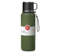 XUDREZ Termo de 1,5 L, mantiene las bebidas frías y calientes durante 24 horas, de acero inoxidable 316, con filtro en capas, a prueba de fugas, con tapa, sirve como taza para té, trabajo, leche
