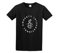 Xue Fu Rong Amnesty International Logo Slim Beautiful Tight Reunion Soft Grinding T-Shirt Black M