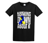 Xue Fu Rong Down Syndrome Awarenesss Nothing Down About It Positive T-Shirt Black M