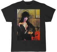 Xue Fu Rong HAOSHI Elvira Mistress of The Macab Men's Short Sleeve T Shirt Black Black T-Shirt Black XXL