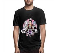 Xue Fu Rong Ise-Kai Qua-Rtet Men's Cotton Short Sleeve T-Shirt T-Shirt Black S