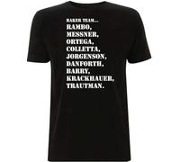 Xue Fu Rong Men's Rambo T Shirt Baker Team First Blood Movie Inspired Tshirt Retro Film 1980s T-Shirt Black S