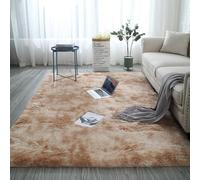 XUEDNGM Alfombra Alfombra Salon 70 x 170 cm Suaves de La Pelusa, Lavable y Antideslizante, Muy Suave Shaggy Alfombras Dormitorio Modernas para Salón, Camello