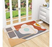 XUEDNGM Alfombra Cocina Lavable Antideslizante 40 x 90 cm Lavable, Pelo Corto, Suave, Antideslizante, Moderno Alfombra de Pasillo de Poliester Alfombra Larga para Cocina, 4