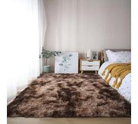 XUEDNGM Alfombra Salón Alfombra de Salón 90 x 120 cm Parte Inferior Antideslizante, Lavable hasta 30 Grados, Muy Suave Lavable Antideslizante Alfombra de Área para Salón, Marrón