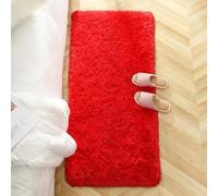 XUEDNGM Alfombras Salón Pelo Largo 110 x 230 cm Modernas Pelo Largo Lavables, Suave, Esponjosa, Antideslizante Alfombras Suaves Alfombras para Salón y Dormitorio para Salón, Rojo