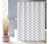 XUEDNGM Cortina de Ducha Antimoho Lavable 120 x 230 cm Cortinas de Baño Decorativas Cortina Baño Dobladillo Ponderado, Personalizable, Secado Rápido, Lavable, con Ganchos, Ola
