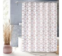 XUEDNGM Cortina Ducha Antimoho 90 x 170 cm Cortina Ducha Impermeable Cortinas de Ducha Personalizable, Antibacteriano, Secado Rápido, Lavable, con Ganchos, Cubo Blanco