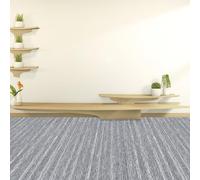 XUEHMIN Alfombra de Césped Artificial 400 x 590 cm Antideslizantes y Resistentes Moqueta Ferial de Ancho en Muchos Colores y Tamaños para El Suelo, Alfombras de Salon, Gris Claro