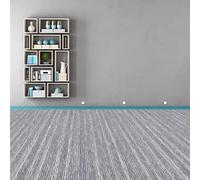 XUEHMIN Moqueta de Fieltro Punzonado 400 x 590 cm Antideslizantes y Resistentes Alfombras Dormitorio en Muchos Colores y Tamaños para Terraza, Balcón y Tiempo Libre, Gris Claro