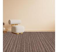 XUEHMIN Moqueta Punzonada Rips 200 x 660 cm Barata Aislante y Protectora Alfombras Salon Grande Robusta y Resistente a La Intemperie para Apartamento, Oficina, Marrón