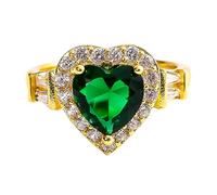 XUEJIANN Cómo medir el tamaño de tu dedo para un anillo en forma de corazón, anillo femenino, accesorios de joyería de arriba y abajo, F, Metal, Sin piedras preciosas