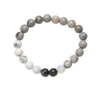 XUEJIANN Reloj de pulsera unisex de ocho planetas con cuentas de piedra natural, pulsera de vibración de piedra natural de 8 mm, talla única, Cristal artificial, No es una piedra preciosa
