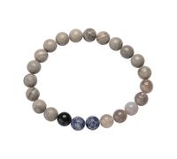XUEJIANN Reloj de pulsera unisex de ocho planetas con cuentas de piedra natural, pulsera de vibración de piedra natural de 8 mm, talla única, Cristal artificial, No es una piedra preciosa