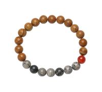 XUEJIANN Reloj de pulsera unisex de ocho planetas con cuentas de piedra natural, pulsera de vibración de piedra natural de 8 mm, talla única, Cristal artificial, No es una piedra preciosa