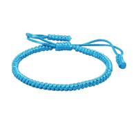 XUEJIANN Reloj deportivo para hombre, pulsera de nudos de cuerda, pulsera azul, pulsera azul para mujer, pulsera trenzada azul, aretes de anarquía ajustables, talla única, Alambre Nankan, No es una