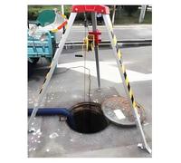 XUELOMZ Kit de trípode de Rescate de Emergencia con Patas Ajustables de 2,1 m para Espacios confinados. Equipo de elevación de Alta Resistencia con Capacidad de 547 a 1289 kg. Si