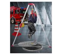XUELOMZ Kit de trípode para Rescate en Espacios confinados, portátil, Salvavidas de Emergencia para pozos, alcantarillas y túneles. Kits de elevación de Rescate de Aluminio de al