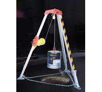 XUELOMZ Trípode portátil para Espacios confinados con cabrestante Manual de 1800 LB y cinturón de Seguridad. Equipo de Rescate de Emergencia para elevación y recuperación Segura