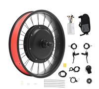 XUEMANSHOP Kit de conversión para bicicleta, 20 pulgadas, 48 V, 1000 W, con dispositivo de control, pantalla LCD, sensor de asistencia de pedal, 520 rpm, velocidad máxima 38 - 45 km, IP54 (rueda