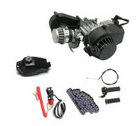 XUEMANSHOP Motor de 49 CC 2 tiempos tirón motor arranque, mini motor con tanque de gasolina, motor de cadena kit para Pocket Bike, mini Dirt Bike, ATV o Scooter
