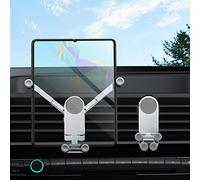 Xuenair Soporte de coche plegable en Z [sin funda], universal Z Fold 4 soporte de coche de aluminio, ventilación Samsung Z Fold 3 soporte de coche para Galaxy Z Fold 4 3 2 S21 S20 iPhone 13 Pro Max