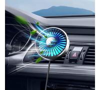 xuenair Ventilador de CA para coche USB para ventilación de aire para aumentar el aire frío en el vehículo, SUV, furgoneta, RV, camioneta, potente ventilador portátil de 3 velocidades para ventilador