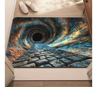 xueneige Felpudo Original 3D Alfombra Entrada Casa Velvet De Cristal 60 x 90cm Genial Efecto Visual 3D Suave Anti-Deslizante para Decoración Hogar Entrada Balcón Corredor Felpudo Estilizado