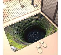 xueneige Felpudo Original 3D Alfombra Entrada Casa Velvet De Cristal 60 x 90cm Genial Efecto Visual 3D Suave Anti-Deslizante para Decoración Hogar Entrada Balcón Corredor Felpudo Estilizado