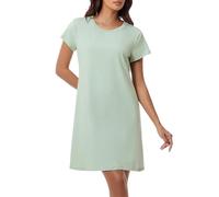 Xuepelit Camisones de Mujer Verano Manga Corta Algodón Camison Mujer Verano Camisón Señora Mayor