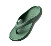 XUEQIZHENG Zapatos de ducha, Chanclas de verano for hombre: sandalias de suela gruesa for mayor comodidad(Green,46 EU)