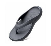 XUEQIZHENG Zapatos de ducha, Chanclas de verano for hombre: sandalias de suela gruesa for mayor comodidad(Gray,41 EU)