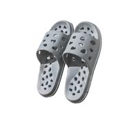 XUEQIZHENG Zapatos de Ducha, Zapatillas de baño de Verano for Hombre de Talla Grande - Diseño Hueco for Mayor Comodidad en Interiores(Gray,50EU)