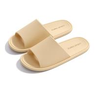 XUEQIZHENG Zapatos de ducha, Zapatillas de baño unisex plegables de EVA for casa y viajes: comodidad y ligereza.(Yellow,38 EU)