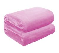 XUEXIAOH Manta Franela 135 x 210 cm Cálida Manta Cama Invierno Acogedoras para Sofá y Cama, Dormitorio, Oficina, Rosa