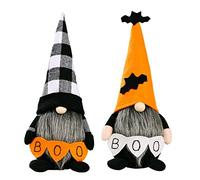 XUEYEGONGJI Halloween Gnomes Doll Plush Gnomes sin Rostro Adornos con Sombrero de decoración de Brujas para Regalos 2 Piezas, muñeca de Felpa sin Rostro