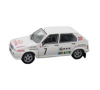 XUFQRAN Exposición en Miniatura Citroën Visa 1000 Pistes WRC 1985 Modelo Coleccionable A Escala 1:43 con Adornos Estáticos. Colección de réplicas