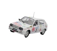 XUFQRAN Exposición en Miniatura Citroën Visa 1000 Pistes WRC 1986 Modelo Coleccionable A Escala 1:43 con Adornos Estáticos. Colección de réplicas