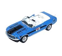 XUFQRAN Exposición en Miniatura Kit De Coche Aleación Fundido A Presión A Escala 1:64 Ford Mustang Convertible 1970 Colección Estática Colección de réplicas