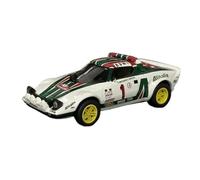 XUFQRAN Exposición en Miniatura Kit De Colección Coches Rally Lancia Stratos HF N.º 1 A Escala 1:64 Modelo Fundición A Presión Adornos Estáticos Colección de réplicas